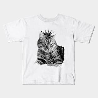 Cat is king Kids T-Shirt